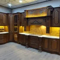 کابینت کلاسیک روکش چوب شاه بلوط کاندایی