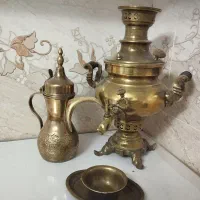 سماور ذغالی و قهوه خوری عربی
