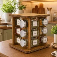 جا ادویه ای ۳طبقه (کف گردان) قیمت کف بازار