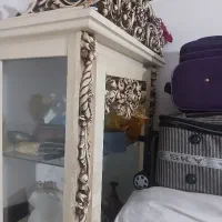 بوفه سفید رنگ چوب