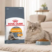 غذا خشک گربه بالغ رویال کنین مدل هیر اند اسکین