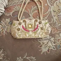 کیف عروس جواهر دوزی