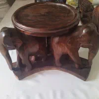 سه عدد مجسمه چوبی هندی