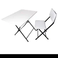 میز و صندلی فلزی تاشو یک نفره جمع و جور