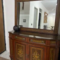 آینه کنسول چوب