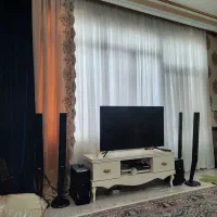 پرده حریر و دو عدد دستک پرده ( والون)