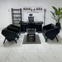 مبل اداری پایه فلزی میزمدرن241320صندلی کتابخانه