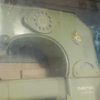 چرخ خیاطی گل دوزی سوییسی قدیمی سالم
