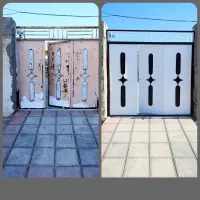 رنگآمیزی درب حیاط
