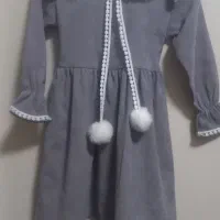 پیراهن مخمل مجلسی دخترانه-۴تا۷سال