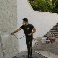 نقاش ساختمان ایرلس، پیستوله کار میکروسمنت و کنتکس