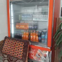 یخچال ایستاده ویترینی تمیز برا اغذیه و کافه کم کار
