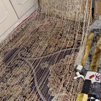 پرده شیک طرح چوبی ولی پارچه۳۰۰تومن مفت