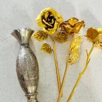 گلدان طرح نقره