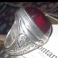 انگشتر نقره سنگین و کهنه