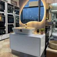 روشویی کابینتی مدل بامبو کرو سایز ۸۰/۴۰