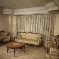مبلمان ۷نفره استیل+میز گرد وسط + ۲عددعسلی