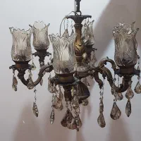 لوستر برنجی  ۶  شعله