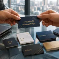 کارت ویزیت تراکت بروشور سربرگ برچسب و و