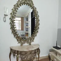 آینه و شمعدان برنز