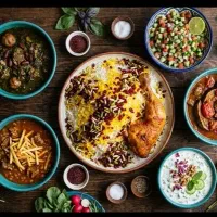 /قرمه سبزی/قیمه بادمجان/زرشک‌پلو بیرون بر