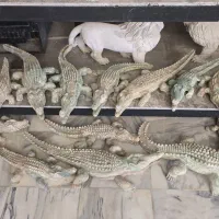 تمساح سنگی با سنگ مرمر اسمرالدا