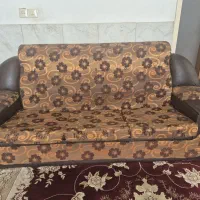 مبل تمیز هفت نفره کارکرده دسته پذیرایی سرخود