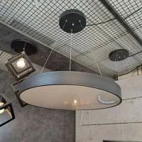 لوستر اویز و سقفی سایز ۴۰ مشکی