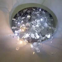 لوستر استیل فلزی با ریموت کنترل چهار کاناله