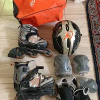 اسکیت سایز۲۹تا۳۴ و یه کریر و روروئک هم رایگان