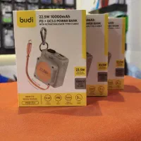 پاوربانک ۱۰ هزار فست شارژ  budi 22.5 وات  ​