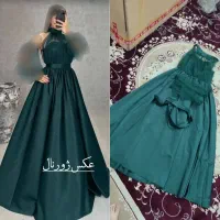 لباس مجلسی ماکسی سبز زمردی