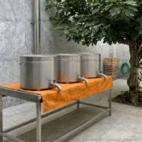 دیگ صنعتی ۳۵ کیلو برای پخت انبوه غذا مدل 350 نفره