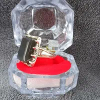 انگشتر نقره عقیق مشکی