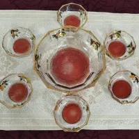 انارخوری لب طلایی کریستال ایتالیایی