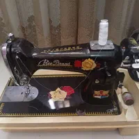 چرخ خیاطی قدیمی (بی برند) با موتور ژاپنی