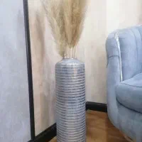 گل و گلدان طوسی پتینه ای
