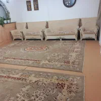 یک جفت فرش ۷۰۰ شانه رنگ گردویی تمیز وسالم