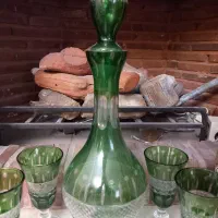 تنگ و جام آنتیک قدیمی چک سه پوسته