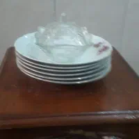خورشت خوری گل سرخ قندون بلوری