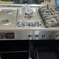 گاز ۵شعله طرح فرجنس استیل وچدنی وریگال بسیارمحکم