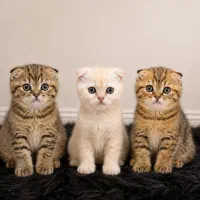 سه عدد بچه گربه ی زیبا
