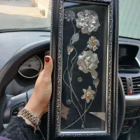 تابلو گل نقره