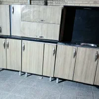 کابینت تمام ام دی اف دست دوم+سینک