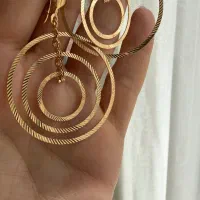 گوشواره عصایی تراش بدون اجرت