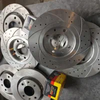 دیسک‌ ترمز پژو پارس 405.سوارخدار.و شیاردار با نصب