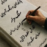 بازنویسی و رنگ آمیزی سنگ قبر