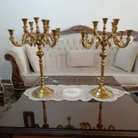 یک جفت شمعدان ۹ شعله رو میزی