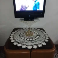 میزناهارخوری شیشه ای استیل