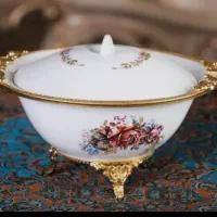 سوپخوری دربدار پایه برنز اصل ،مارک پارلا